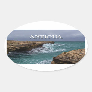 Antigua Island Seascape Sticker