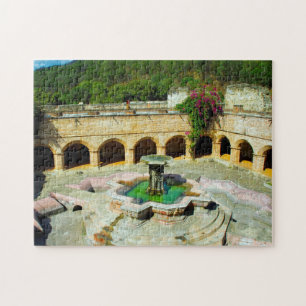 Antigua  Merced Cloister Fountain. Jigsaw Puzzle