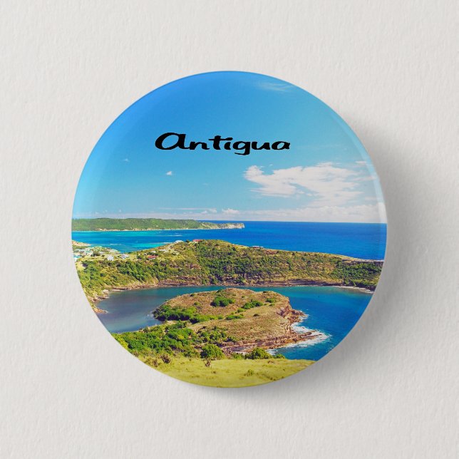 Antigua Sailboat races 2 Inch Round Button (Front)