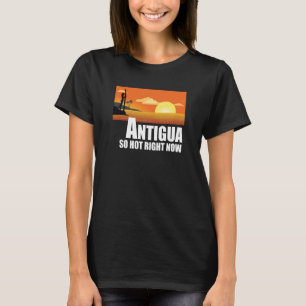 Antigua so hot right now Retro Travel Beach Vacati T-Shirt