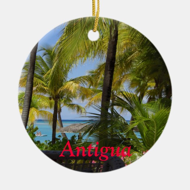 Antigua View Ornament (Front)