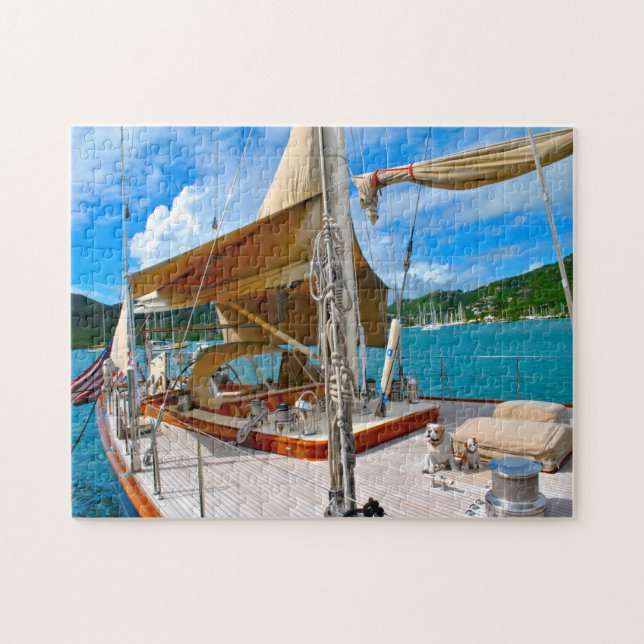 Antigua voile yachts. puzzle (Horizontal)