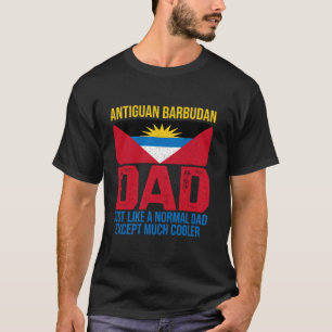 Antiguan Barbudan Dad Antigua and Barbuda Flag Fat T-Shirt