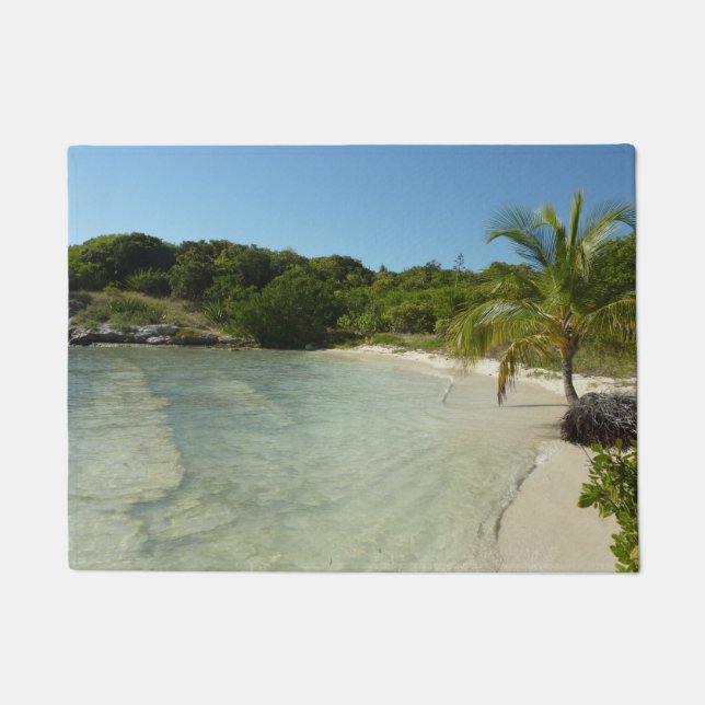 Antiguan Beach Beautiful Tropical Landscape Doormat (Front)