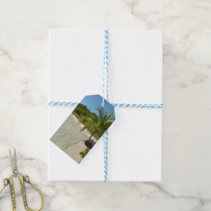 Antiguan Beach Beautiful Tropical Landscape Gift Tags