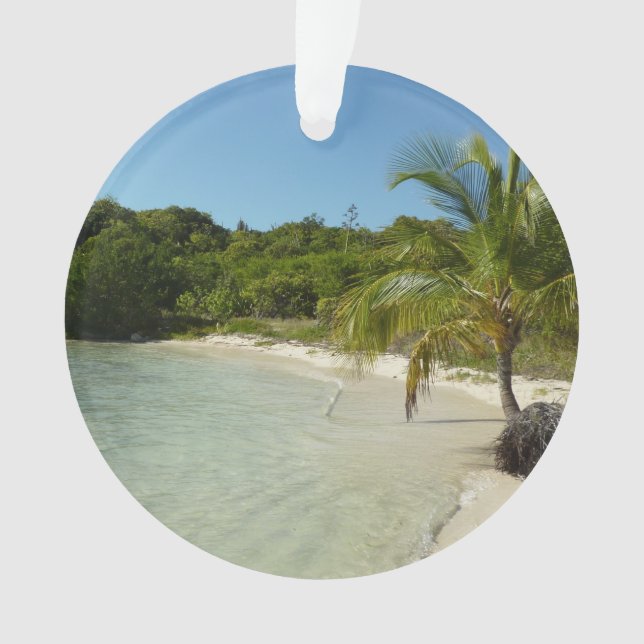 Antiguan Beach Beautiful Tropical Landscape Ornament (Front)