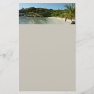 Antiguan Beach Beautiful Tropical Landscape Stationery