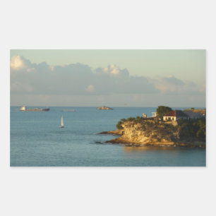 Antiguan Coast Beautiful Island Seascape Sticker