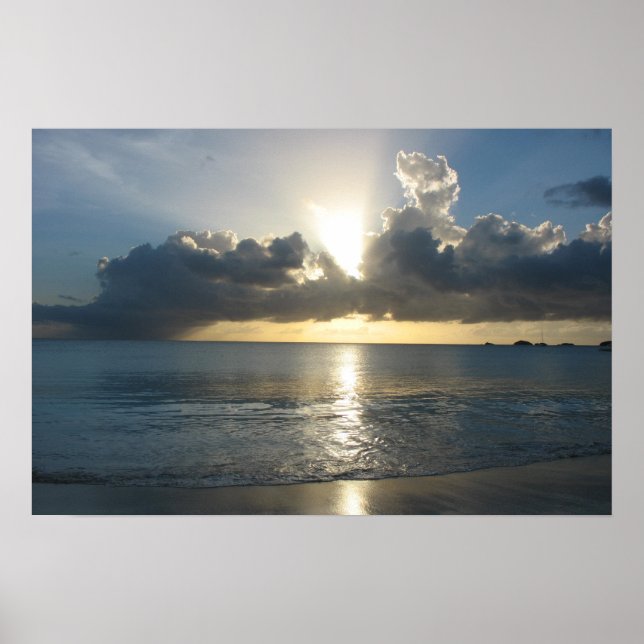 Antiguan sunset poster (Front)