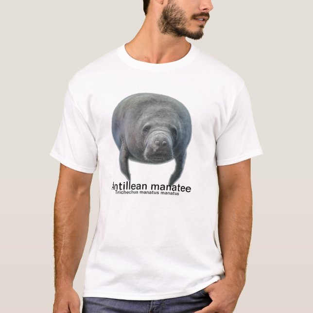 Antillean Manatee (West Indian Manatee) T-Shirt (Front)