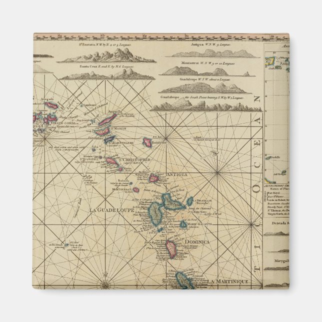 Antilles, Charibbee Islands Magnet (Front)