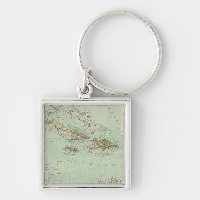 Antilles or West Indies Keychain (Front)