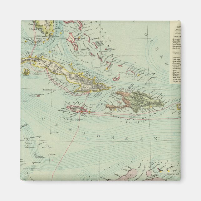 Antilles or West Indies Magnet (Front)