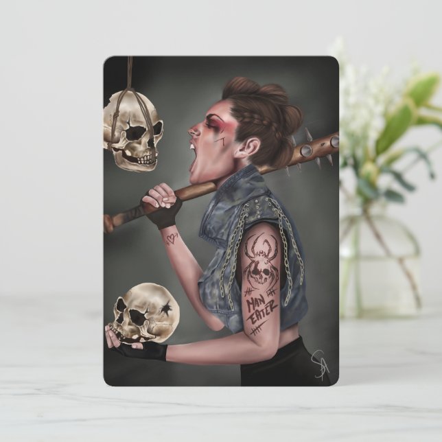 Antimainstream Christmas Card - Digital Art Punk (Standing Front)