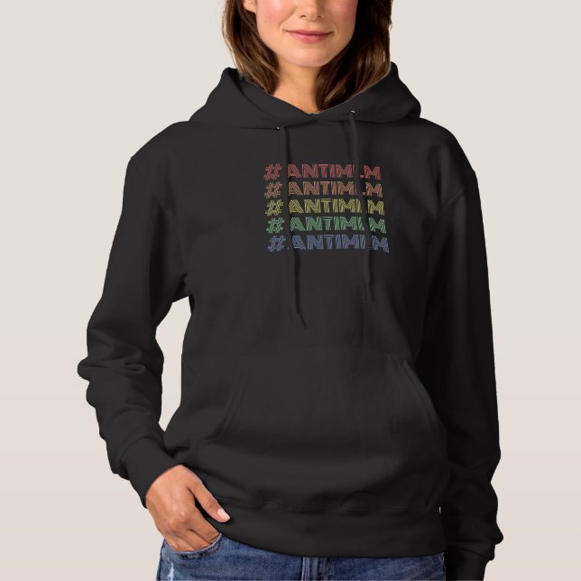Antimlm Rainbow Vintage Retro Pyramid Scheme Boss  Hoodie (Front)