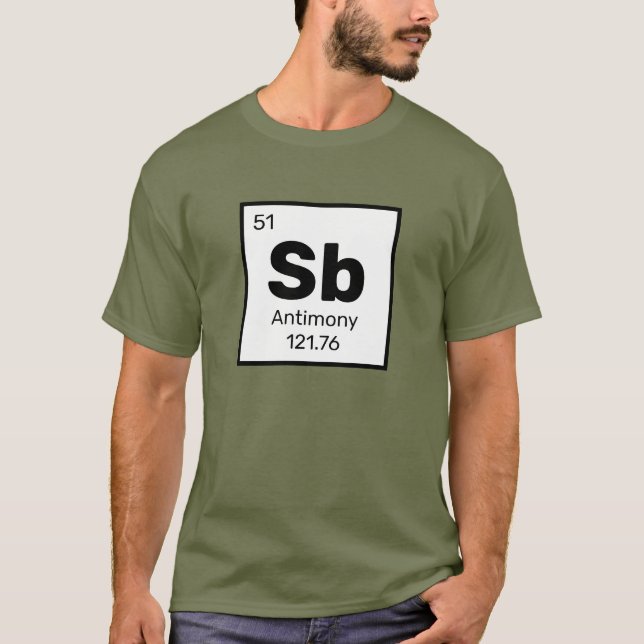 Antimoine / Tableau Périodique - T-shirt Élément S (Devant)