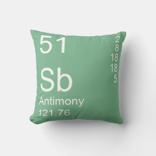 Antimony Throw Pillow