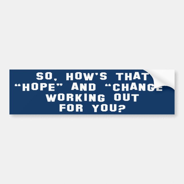 AntiObama Bumper Sticker (Front)