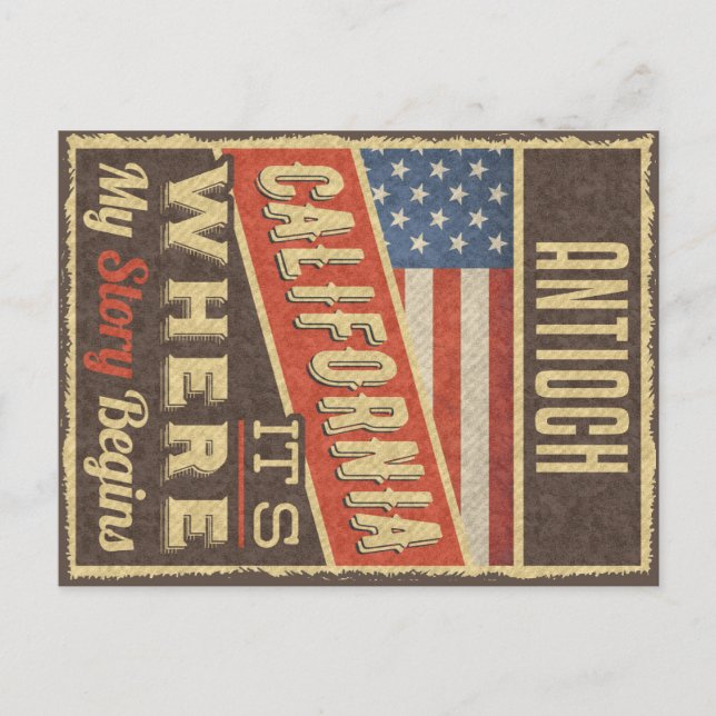 Antioch California Postcard (Front)