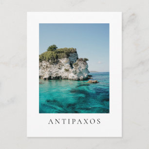 Antipaxos coast, at Paralia Voutoumi, Greece Postcard