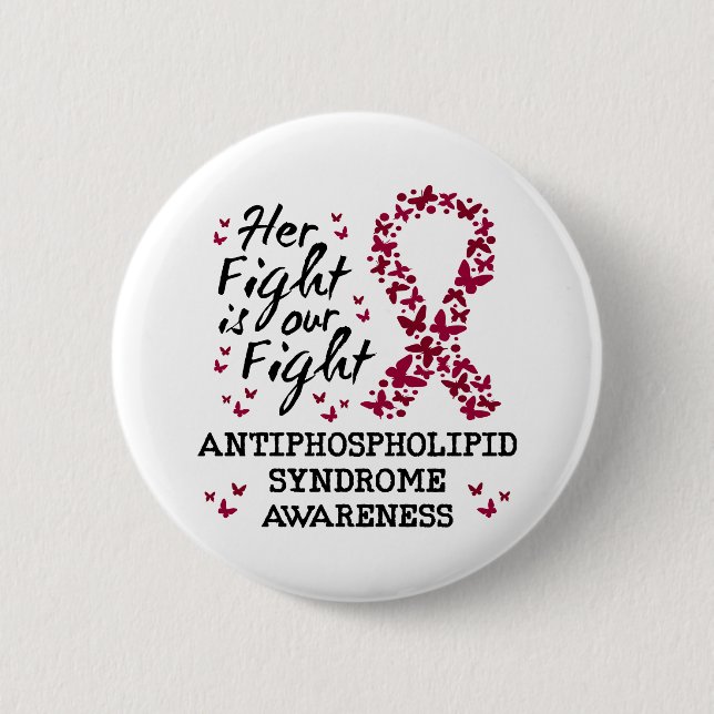 Antiphospholipid syndrome Awareness 2 Inch Round Button (Front)
