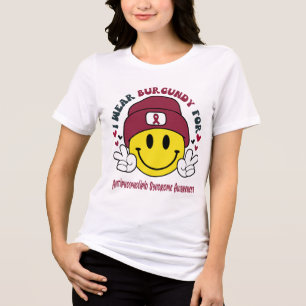Antiphospholipid Syndrome Awareness Ribbon Support Tri-Blend Shirt