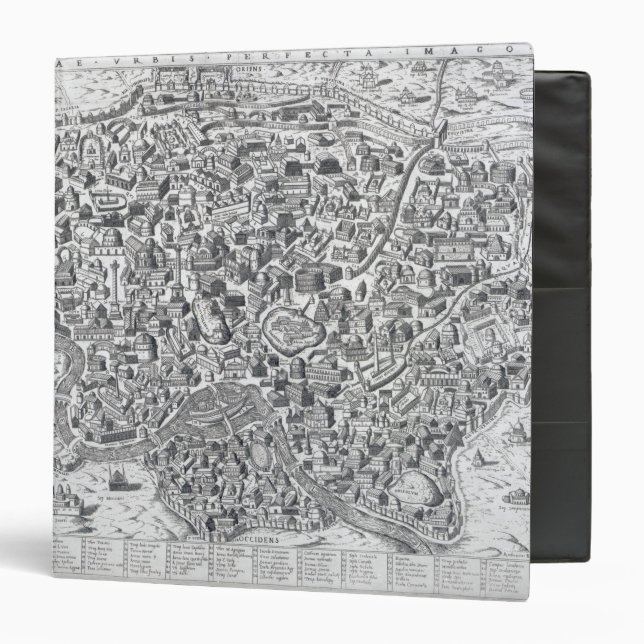 Antiquae Urbis Perfecta Imago, Map of Rome Binder (Front/Inside)