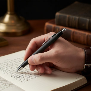 Antiquarian Black Obsidian Pen