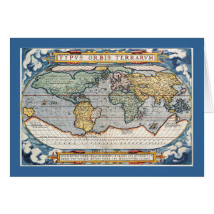 Antique 16th Century World Map