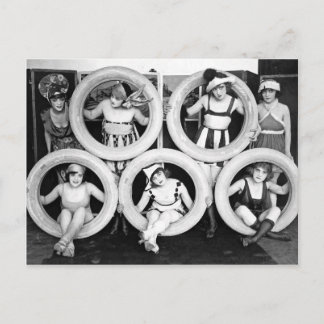 Antique 1920s Liberal Flapper Ladies Photo Postcard