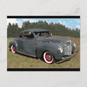 Antique 1939 Dodge Coupe Postcard