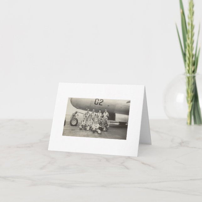 Antique 2ÈME GUERRE MONDIALE photo B-29 Bomber Cre (Devant)