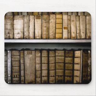 Antique !7th Century Vellum Bindings Books Mouse Pad