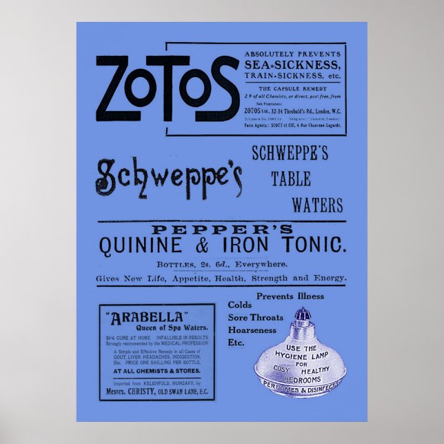 Antique Ads Print (Front)