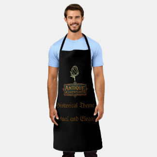 Antique Adventures Typography Art Timeless -  Apron