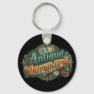 Antique Adventures – Vintage Explorer Graphic T-Sh Keychain