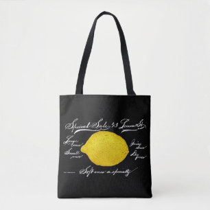 Antique Advertisment Lemons Tote Bag