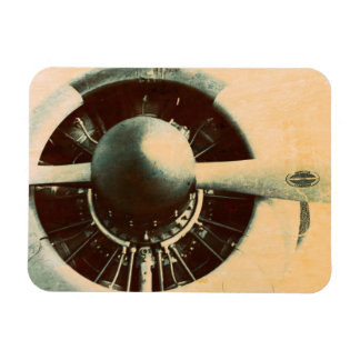 Antique Airplane Engine Propeller Photo Magnet