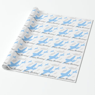 Antique Airplane Wrapping Paper