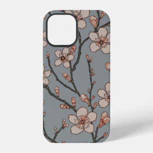 Antique Almond Blossom Art Nouveau Pattern iPhone 12 Case