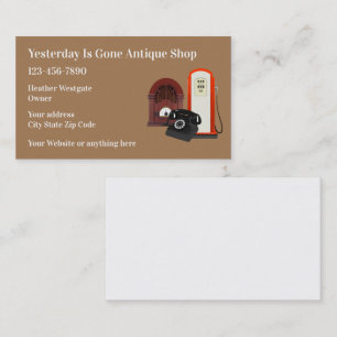 Antique And Collectibles Business Card
