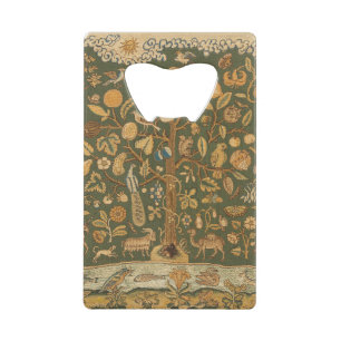 Antique anglais broderie Tree of Life & licorne