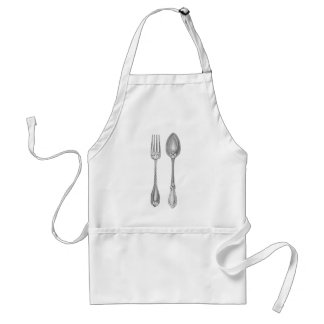 Antique Apron - 1851 Exhibition Spoon & fork