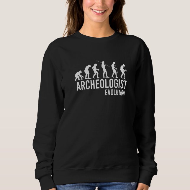 Antique Archaeology  Stick Man Evolution Archaeolo Sweatshirt (Front)