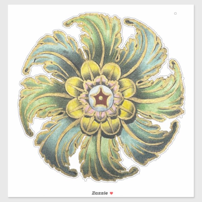 Antique Architectural Rosette No. 1 (Sheet)