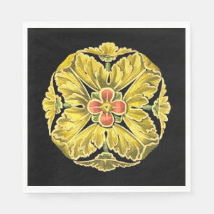 Antique Architectural Rosette No. 3 Napkin