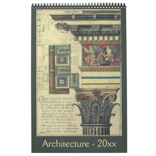 Antique Architecture from the Renaissance Era Calendar (Cover)