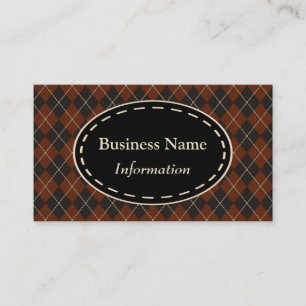 Antique Argyle Business Card