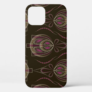 Antique Art Deco Geometric Ornament iPhone 12 Case