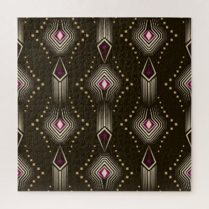 Antique Art Deco Geometric Ornament Jigsaw Puzzle